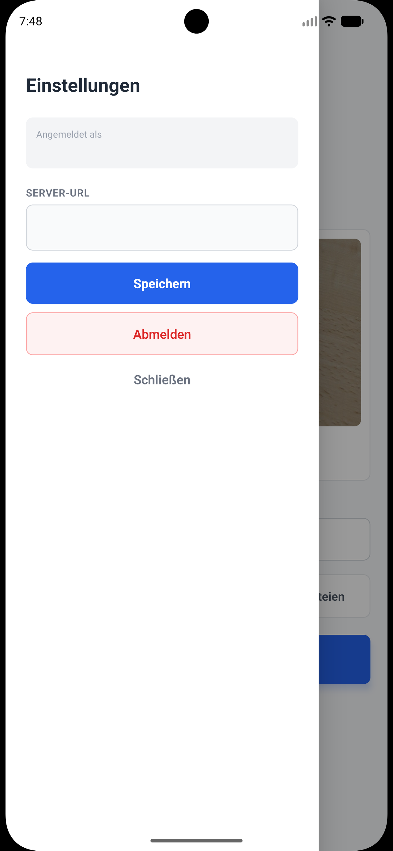 Mobile App – Login